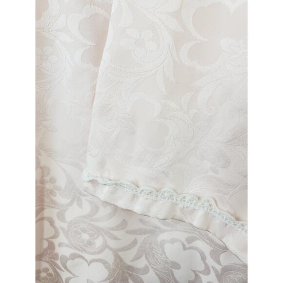 Christian Dior Vintage Caftan House Coat Nightgown Womens Large Pink Lace 70s - Picture 6 of 11